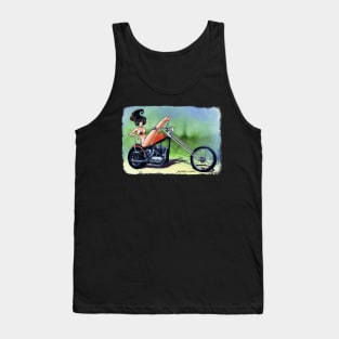 Bikini Motorcycle Girl Tank Top